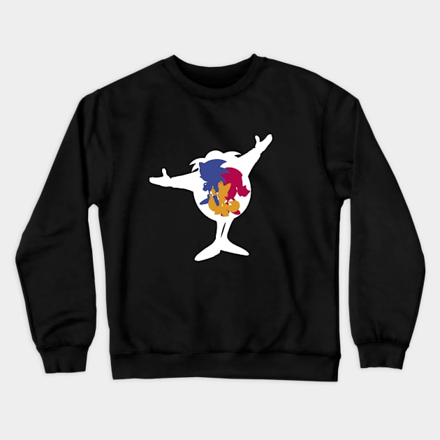 retro Hedgehog Crewneck Sweatshirt by retrogameraddict